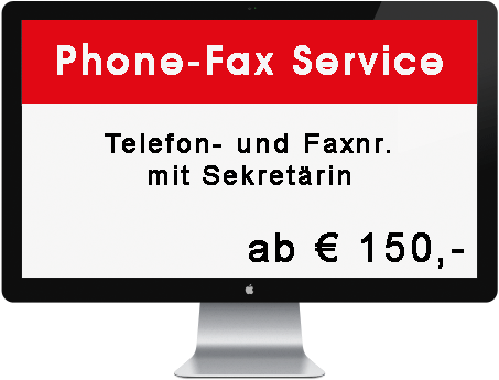 Telefon, Faxservice, Telefonnummer, Faxnummer mit Sekretärin